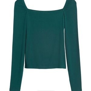 Banana Republic Square neck cropped top